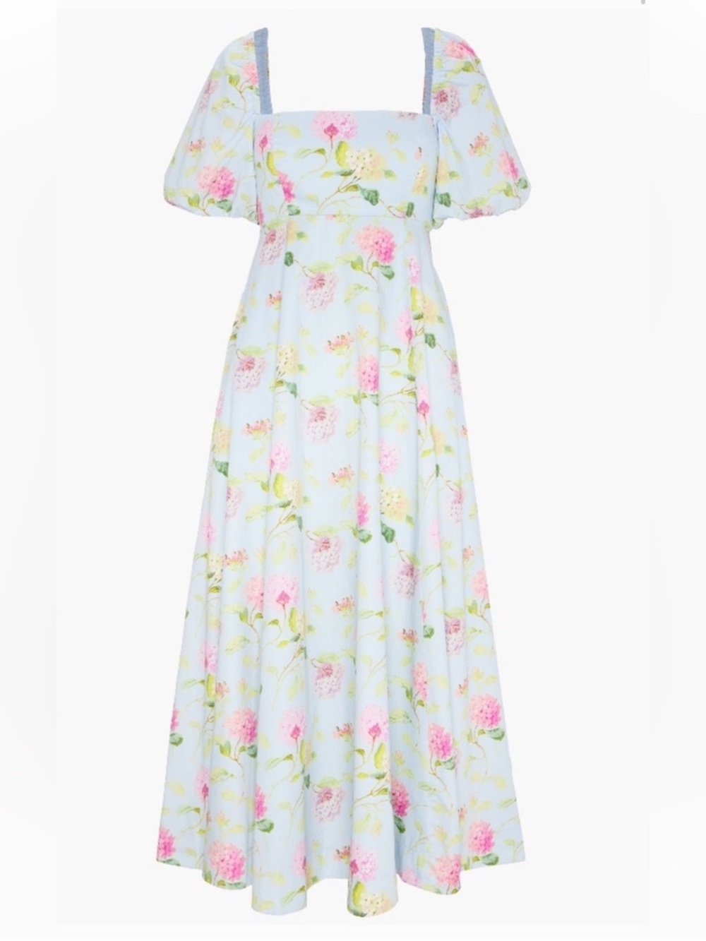 Hill House NWT Matilda Dress Hydrangea Chintz Blue Multi Size L - Picture 2 of 11